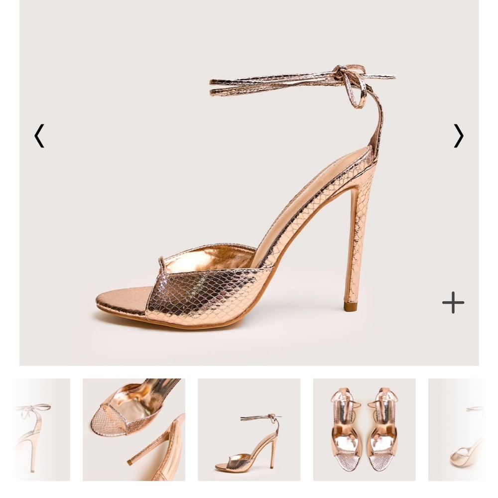 Elegant Gold Stiletto Heels